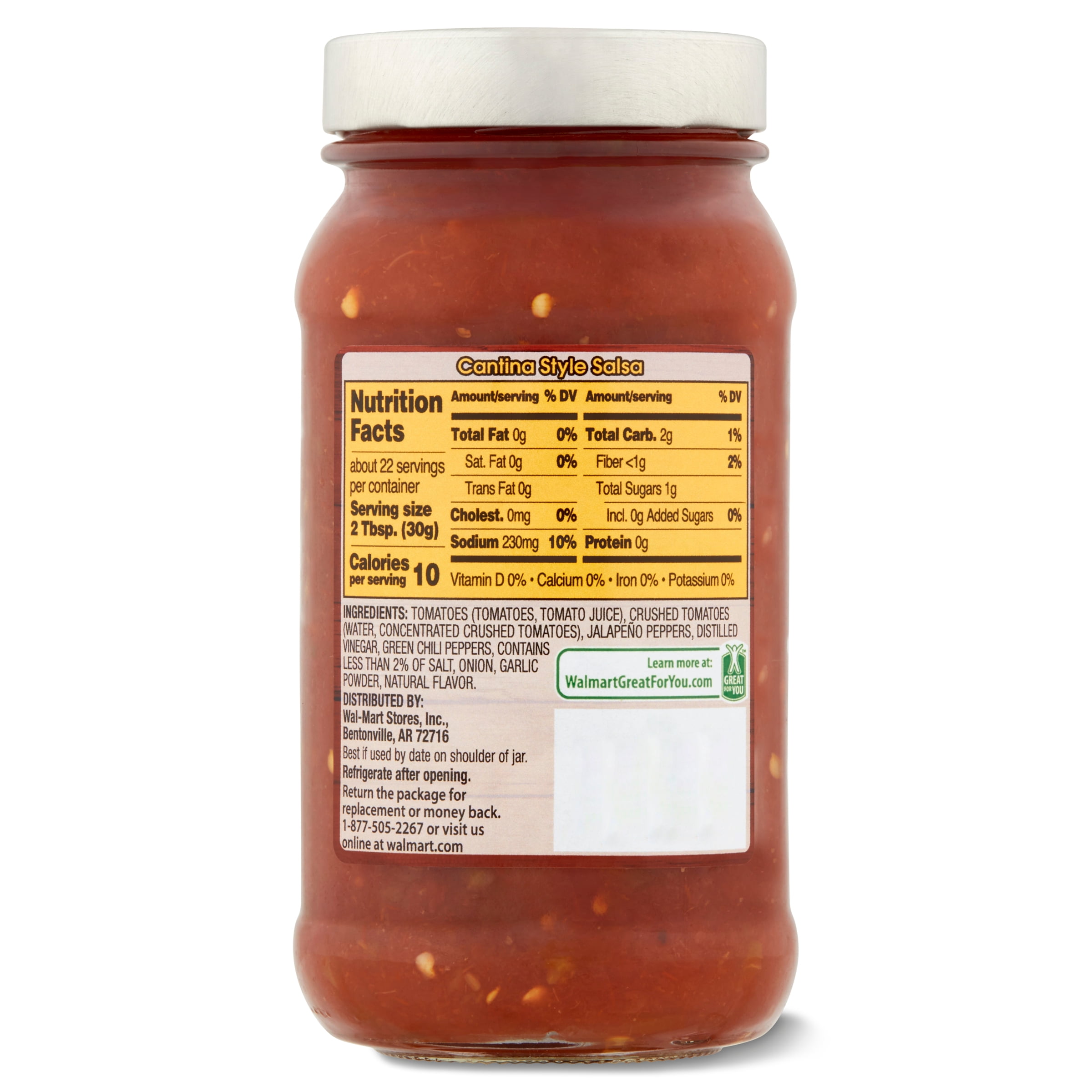 Great Value Medium Cantina Style Salsa, 24 oz