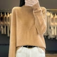 thumbnail image 2 of Women's Clothing Cropped Pullover Knit Sweaters Casual Y2K Concert Outfit Oversized Sweater Soft Long Sleeve Round Neck Comfortable Tops Loose Fit Solid Color Basic For Fall Winter, 2 of 4
