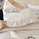 thumbnail image 3 of Juego de edredón JANZAA tamaño queen size beige con volantes, 3 unidades con fundas de almohada, 3 of 9