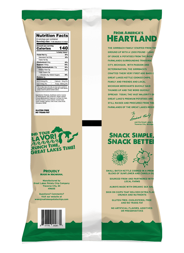 Kettle Cooked Potato Chips by Great Lakes Value Pack Bundled by SUPERDEALS | 1.375 Oz Bag | Parmesan Ranch Style | Pack of 12 with mystery bonus gift