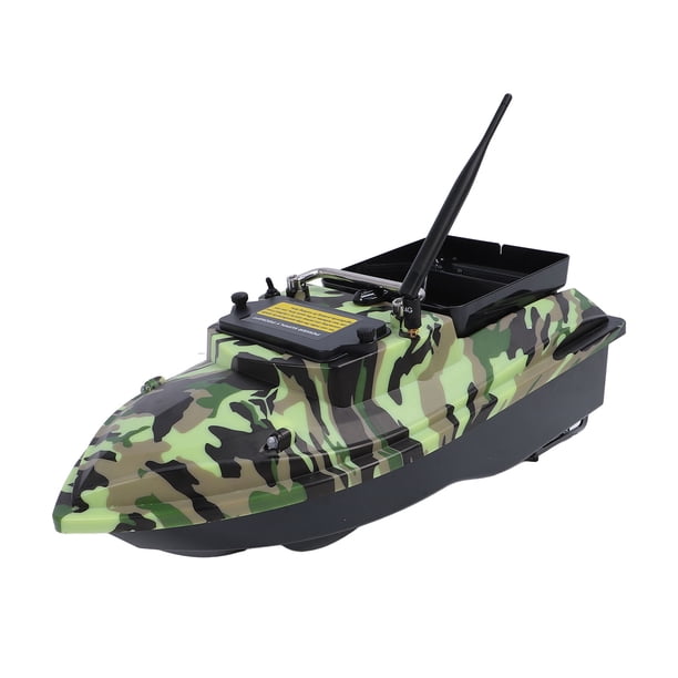 Barco De Cebo De Pesca RC, Control Remoto De 500m, Motor Dual ABS, Luz Nocturna, Control De Crucero Con Batería De 12000mAh Para Pesca