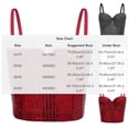 thumbnail image 3 of BUIGTTKLOP Sequin Corset Tops for Women with Built in Bra Lace Mesh Bustier Crop Top Sparkly Glitter Tube Party Tops, 3 of 6