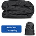 thumbnail image 6 of iCOVER Pedal Boat Cover, Fits 3 or 5 Person Paddle Boats Water Proof Heavy Duty Paddles Cover, Black, 6 of 7