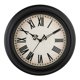 thumbnail image 1 of Reloj de pared Plumeet extra grande, retro, 40 cm, negro, 1 of 9