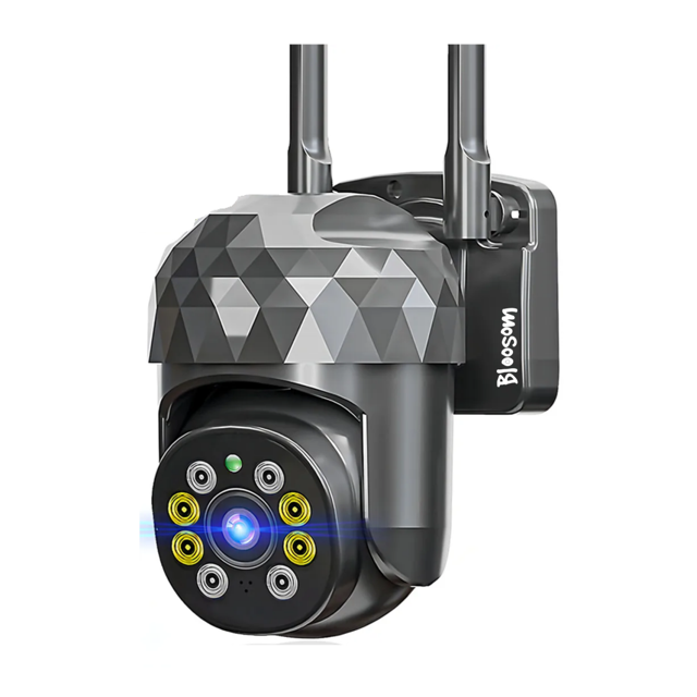 Cámara Seguridad Bloosom Wifi 2mp Hd Videovigilancia Remota/alarma Negro