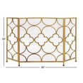 thumbnail image 3 of Benzara 67053 The Yellow Metal Fireplace Screen, 3 of 5