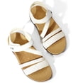 thumbnail image 4 of Pennysue Women's Arch Support Sandals White Woven Orthopedic Walking Sandals 8M, 4 of 6
