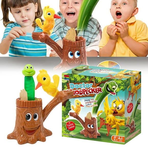 IMENGL Tree Hole Game Insectivorous Game Children's Toys Fun Parent Child Gatherings Tabletop Games Activities for Toddlers 1-3,Toddler Magnets for Refrigerator,Animal Matching Game Head And Tails,T