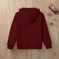 thumbnail image 5 of TOWED22 Unisex Boys Girls Fleece Jacket Lightweight Zip up Active Hoodie Hooded Sweatshirt Kids Spring Fall Jackets Coat,Wine,9-10 Y, 5 of 5