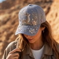 thumbnail image 5 of Voska 3D Animal Pattern Floral Embroidery Adjustable Unisex Baseball Cap Animal Pattern Sun Hat for Daily Use G One Size, 5 of 5