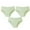 Green, variant on jjayotai Womens Underpants Clearance 3PC Women Everyday Conservative Ventilate Middle Waist Stripe Underwear Panties