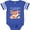 Football Blue and White, variant on My Cousins Love Me Little Fox Boys or Girls Baby Bodysuit
