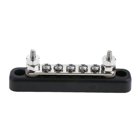 5 Position 2 Stud Bus Bar Terminal, Power and Ground Junction ...