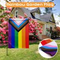 thumbnail image 2 of Inclusive Gay Yard Rainbow Garden Flag Single-sided Flag, 2 of 6