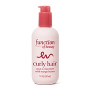 Function of Beauty Curly Hair Leave-in Conditioner Base with Mango Butter, 7 fl oz