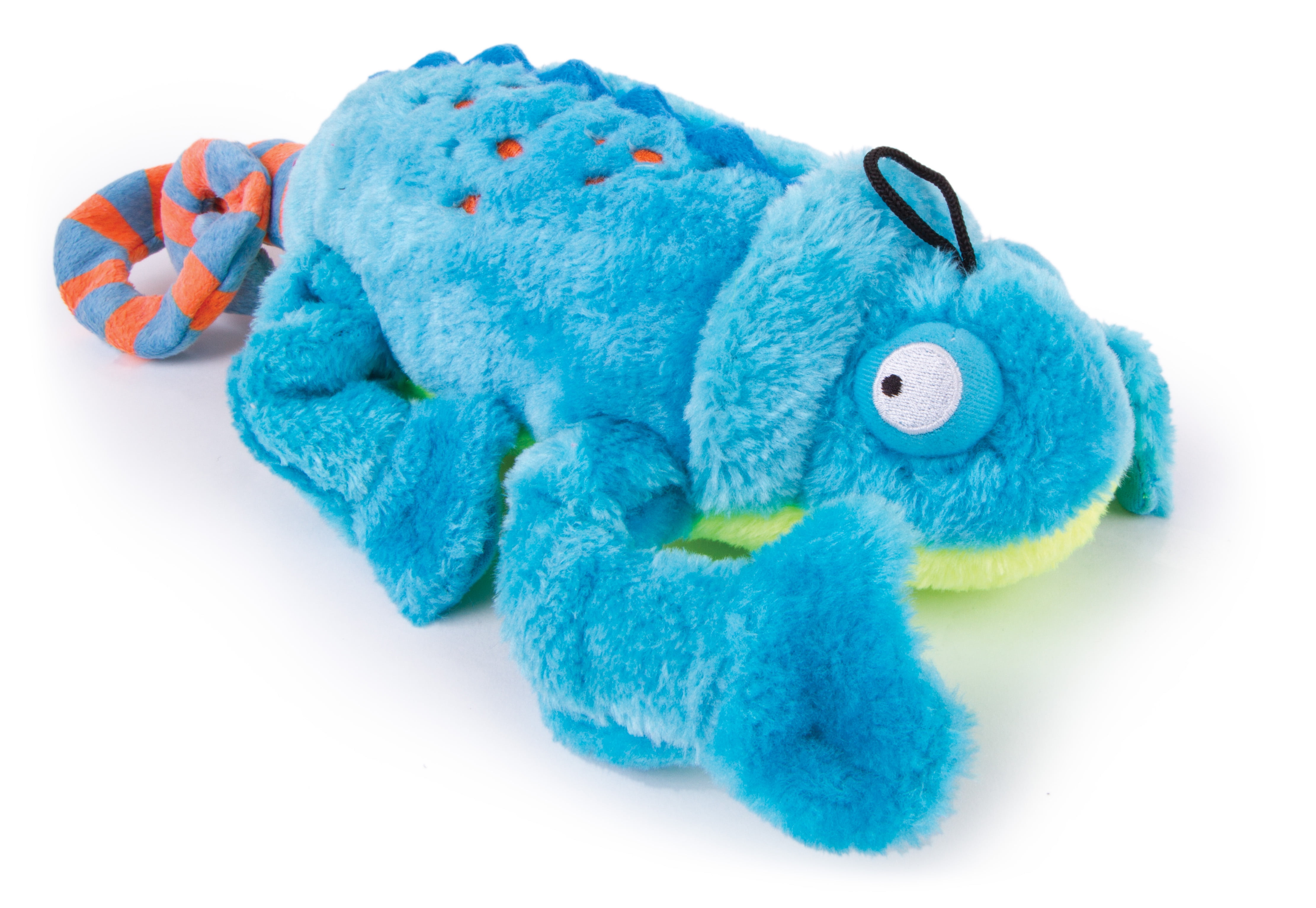 goDog® Amphibianz™ Chameleon Durable Plush Dog Toy with Chew Guard Technology™ and Squeaker