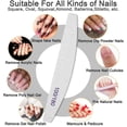 thumbnail image 6 of Professional Nail Files, GIXUSIL Double Sided Emery Board for Nails 100/180 Grit, Coarse Washable Nail Files for Acrylic Nails & Natural Nails, 10 Pack Fine Grit Nail File, 6 of 6