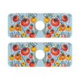 thumbnail image 7 of Yayeee Faucet Mat for Kitchen Sink 14.7" Diatomite Long Splash Guard Pad, Yellow Floral Tomatoes, 2 Pack, 7 of 7