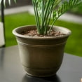 thumbnail image 4 of HC Companies Sierra 10 Inch Garden Planter Pot, Celtic Bronze (3 Pack), 4 of 11