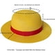 thumbnail image 2 of Sombrero de cosplay de One Piece: el sombrero de paja característico de Luffy para hombre, amarillo, protector solar de verano., 2 of 6