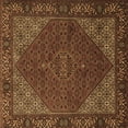 thumbnail image 1 of Ahgly Company Indoor Square Persian Brown Traditional Area Rugs, 7' Square, 1 of 4