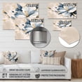 thumbnail image 4 of Designart "Tropical Harmony in Blue and White Hibiscus Flowers II" Hibiscus Metal Wall Art Prints, 4 of 5