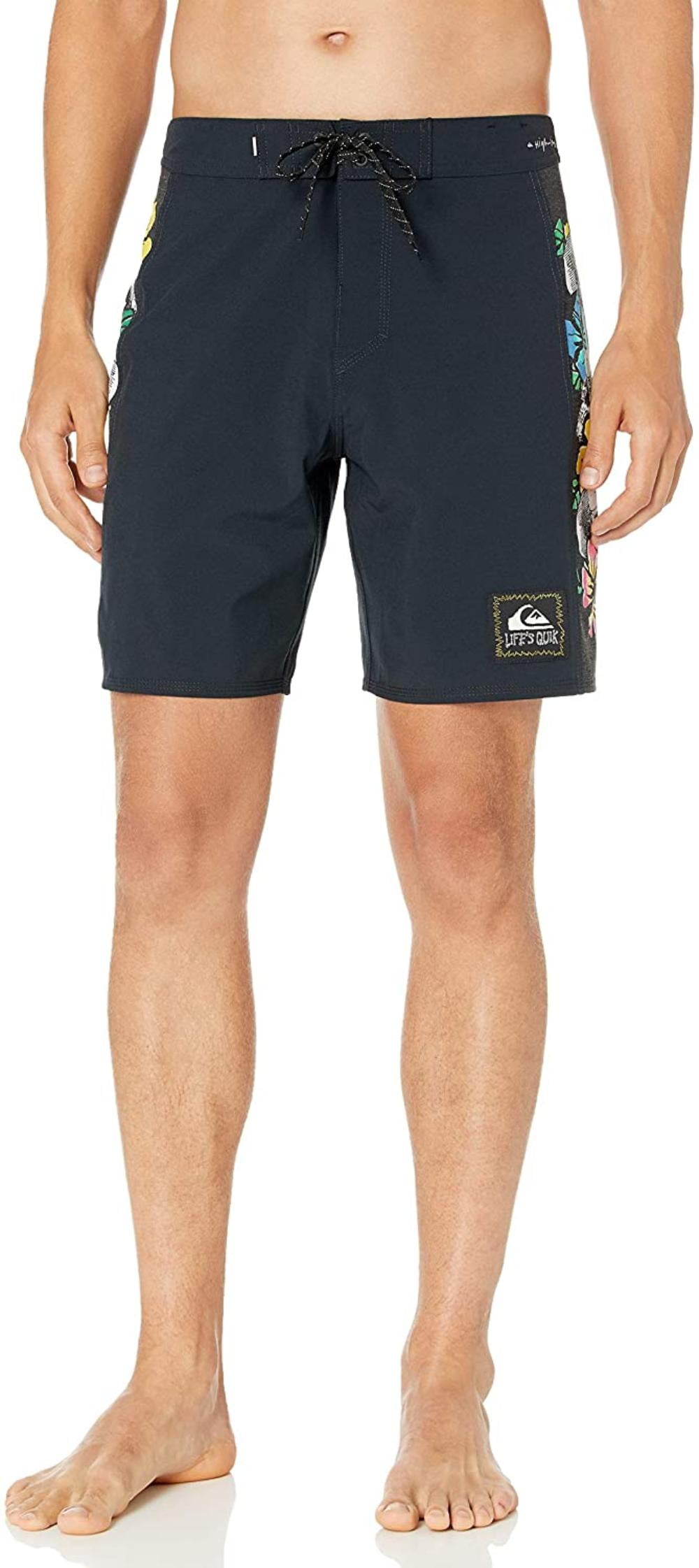 Young Men Seamless-Pattern-with-Skulls-and-Original Board Shorts Quick-Dry Outdoor Beach Shorts