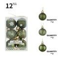 thumbnail image 3 of Penkiiy 12Pcs Christmas Balls Ornaments for Xmas Christmas Tree - 1.57'' Mini Shatterproof Christmas Tree Decorations Hanging Ball for Holiday Wedding Party Decoration, 3 of 5