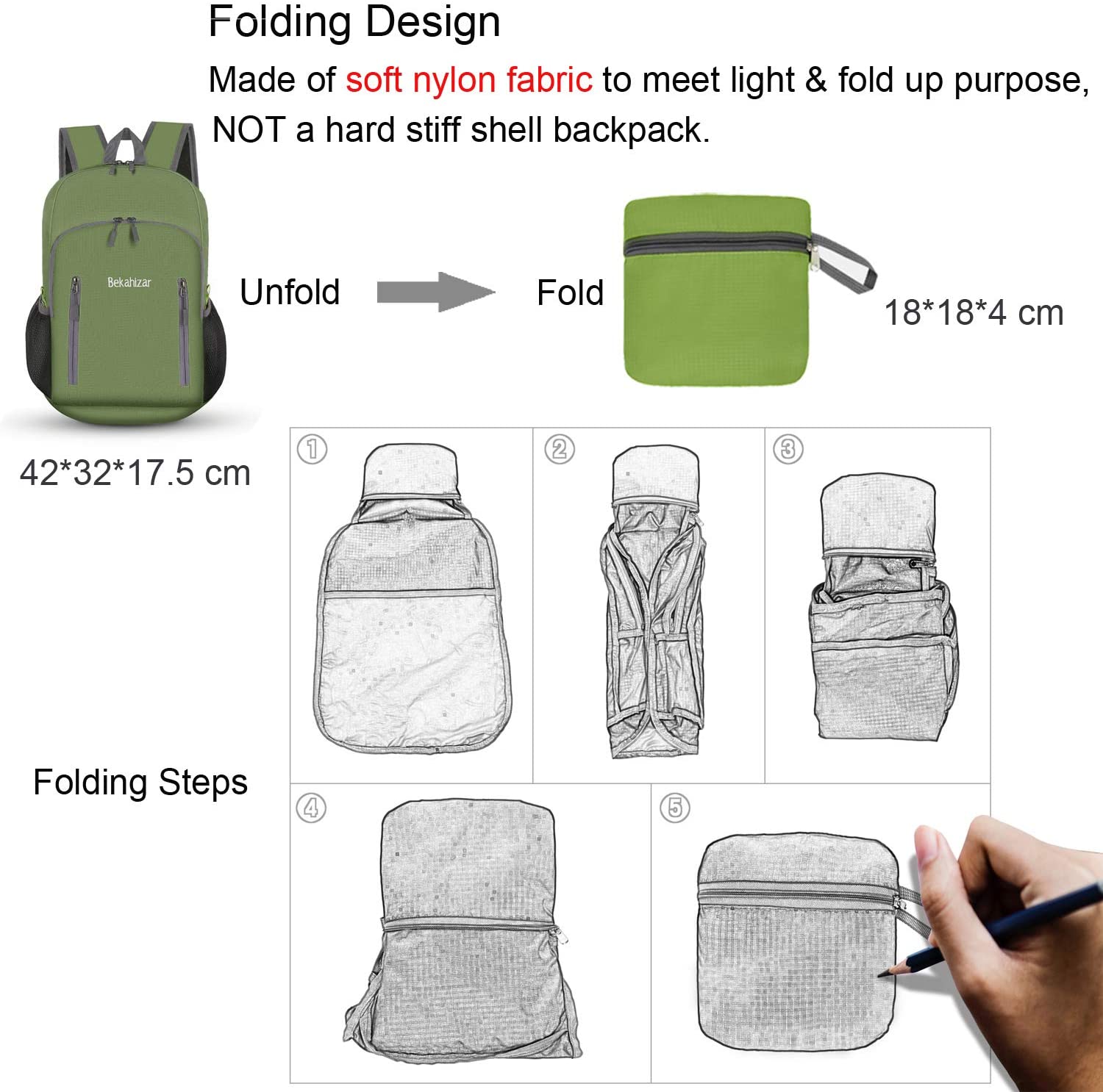 small folding backpack