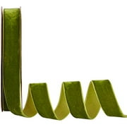 SUNNYCLUE 20 Yards 1 Inch Single Side Velvet Ribbon Satin Ribbon Roll for Wedding Gift Wrapping Hair Bows Flower Arranging Home Decorating (PaleVioletRed)