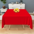 thumbnail image 4 of Tchckioa Tablecloth for Restaurant Decor,70x70 Inch Square Stain Proof Table Cloth Cover,Red, 4 of 6