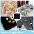 thumbnail image 5 of 39.37 Inch Black Fur Fabric 11.81 Inch Soft Plush Fabric Sewing Crafts Materials, 5 of 9