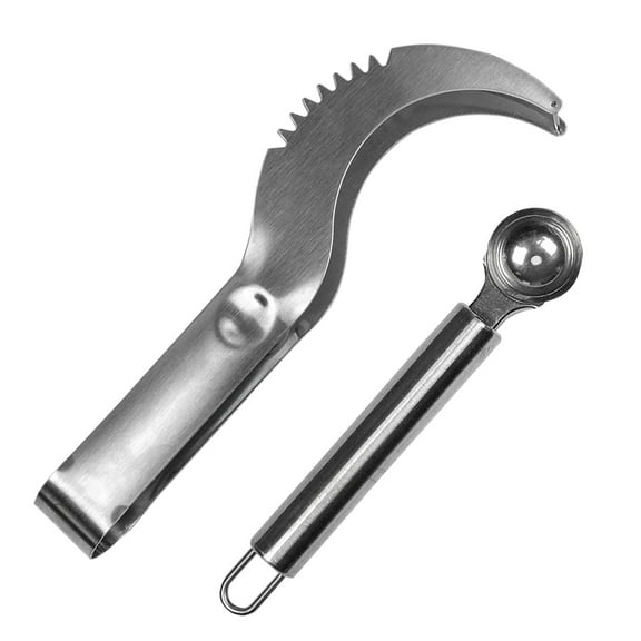 Stainless Steel Watermelon Slicer Cutter Melon Baller Scoop Fruit Knife Kitchen Utensil By Exultimate