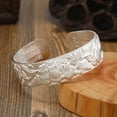 thumbnail image 5 of K-KED Ethnic StyleTibetan silver Bracelet With Wide Opening New Chinese Style Bracelet-B, 5 of 9