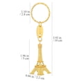 thumbnail image 2 of Raindrops 12Ud Llavero Dorado En De Torre Eiffel Para Adornar Y Llaves, 2 of 6