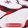 thumbnail image 5 of ZACOO 60"x120" Table Cover Christmas Deer Snowflake Pattern Waterproof Spillproof Rectangular Table Cloth Farmhouse Washable Wipeable Tablecloth, Beige, 5 of 7