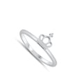 thumbnail image 4 of Wholesale Religious Crown Cross Ring .925 Sterling Silver Band Jewelry Female Male Unisex Size 4, 4 of 4