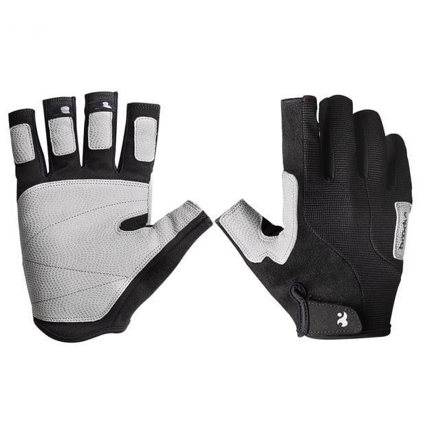 Guantes deportivos Guantes de escalada Guantes deportivos unisex Guantes de escalada con medio dedo para actividades al aire libre Montañismo Senderismo Pesca BOODUN Guantes deportivos