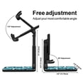 thumbnail image 3 of WIRESTER Black Foldable Phone Stand for Desk, Adjustable Portable Cell Phone Holder for iPhone 17, 16, 15, 14 and Android Smartphones - Mermaid Scales Blue Wave, 3 of 6