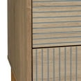 thumbnail image 4 of Sango Merk 16 in. Brown 2-Drawer Nightstand -Stylish and Functional Storage, 4 of 8