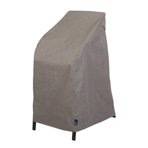 Modern Leisure Garrison Waterproof Stackable Patio Chair Cover, 27"L x 27"W x 49"H, Gray