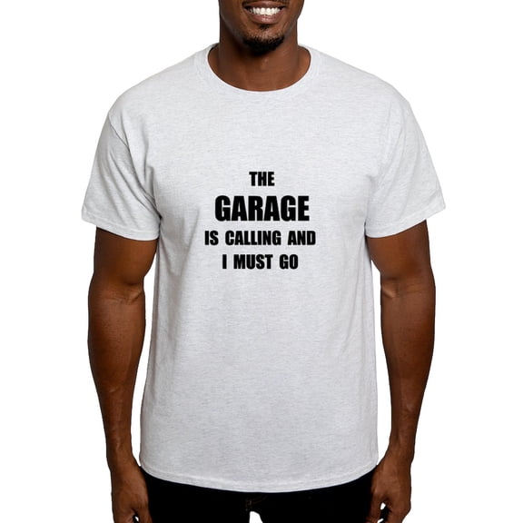 CafePress - Garage Calling Light T Shirt - Men's Classic Graphic T-Shirt
