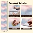 thumbnail image 5 of Peel and Stick Wallpaper Dreamy Pink Blue Cloudy Sky Stars Soft Pastel Colors Wall Mural 23.6in x 9.8ft Self Adhesive Removable Wall Paper Renter Friendly Wallpaper for Nursery Bedroom Cabinets, 5 of 8
