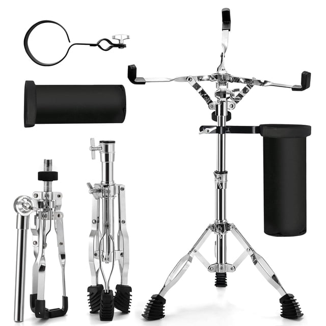 Soporte para tambores AZEAM, altura ajustable de 37 a 58 cm, con soporte para bastones
