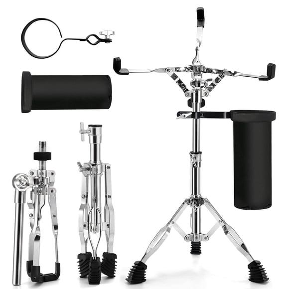 Soporte para tambores AZEAM, altura ajustable de 37 a 58 cm, con soporte para bastones