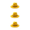 thumbnail image 4 of Minnieouse Sombrero con hebilla de cinturón, vestido grande de Otoño Invierno, gorros elegantes de ala ancha, lana cálida para niños, boda al Type1 NO1, 4 of 6
