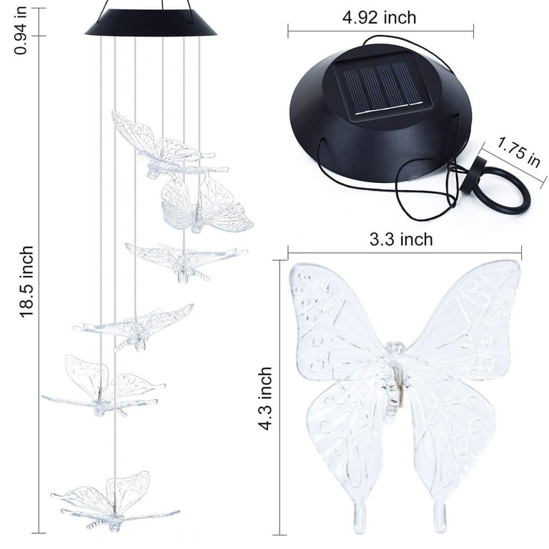 Color Changing Solar Wind Chime Six Balls Mobile Romantic Wind-Bell Outdoor LED Hanging Night Lights for Garden Yard Festival Decor Color Changing Solar Wind Chime Six Balls Mobile Romantic Wind-Bell Outdoor LED Hanging Night Lights for Garden Yard Festival Decor