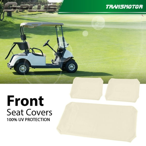 Fits PRE-2000 DS Golf Cart 1982 - 2000 Club Car Front Seat Cover 3 Pieces -