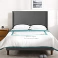DONFU Marcus Upholstered Platform Bed Frame / Mattress Foundation
