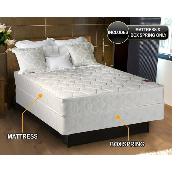 Natures Sleep Plush Eurotop (PillowTop) Full Size (54"x75"x10") Mattress and Box Spring Set - Fully Assembled, Orthopedic, Good for your back, Superior Quality by Dream Solutions USA